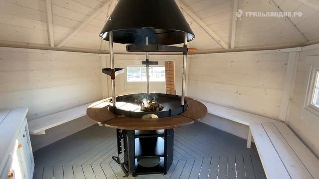 Гриль-домик 9 м2, финский проект "KOTA 9" смотреть онлайн