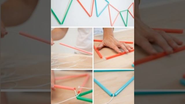 Как я использую коктейльные трубочки. DIY Поделки из трубочек для коктейля. Декорации из трубочек. смотреть онлайн
