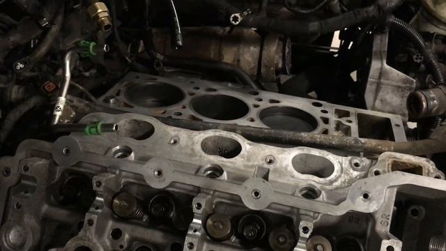 Установка ГБЦ на двигатель Крайслер 2.7 EER смотреть онлайн