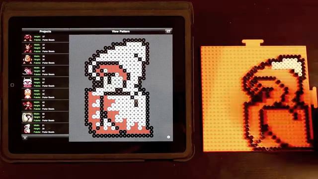 White Mage (Final Fantasy) Bead Sprite using Bead It! HD смотреть онлайн