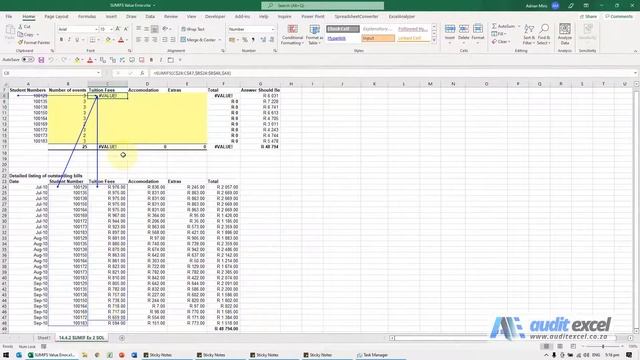 SUMIFS Value Error смотреть онлайн