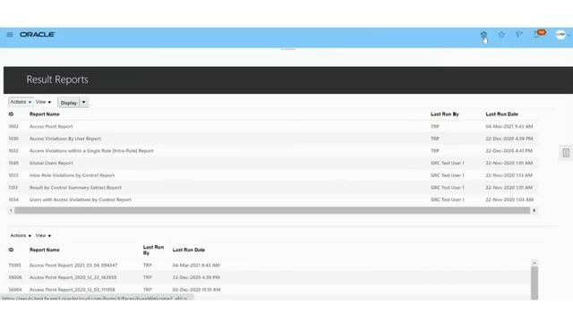 View Seeded Report | Oracle Risk Management Cloud | TRP смотреть онлайн