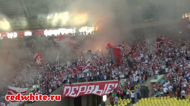 Спартак - цска, перфоманс фанатов в лужниках смотреть онлайн