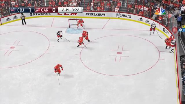 Кибер хоккей.Чемпионат NHL.COLUMBUS BLUE JACKETS - CAROLINA HARRICANES. смотреть онлайн