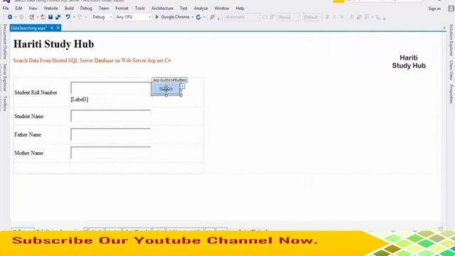 Search Data from Hosted SQL Server Database on Web Server in Asp.Net C# | Hindi | Free Online Class смотреть онлайн