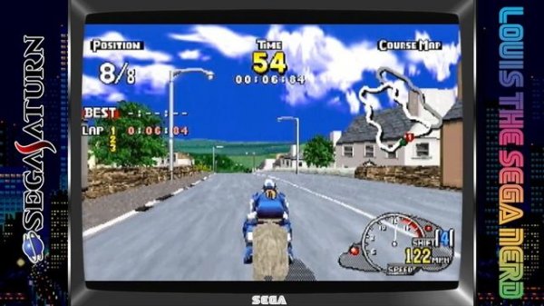Manx TT SuperBike SEGA Saturn - Arcade Mode Sheep Playthrough