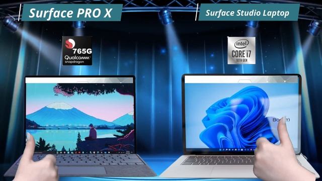 Surface PRO X Vs Surface Studio Laptop Challenge 2021