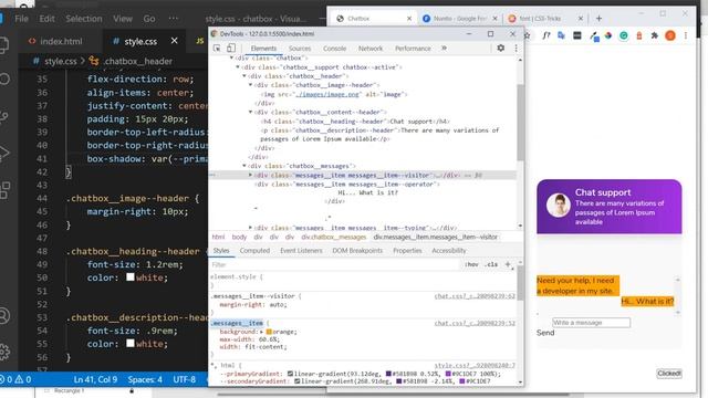 HTML/CSS Popup Chat Window | Speed Code ?