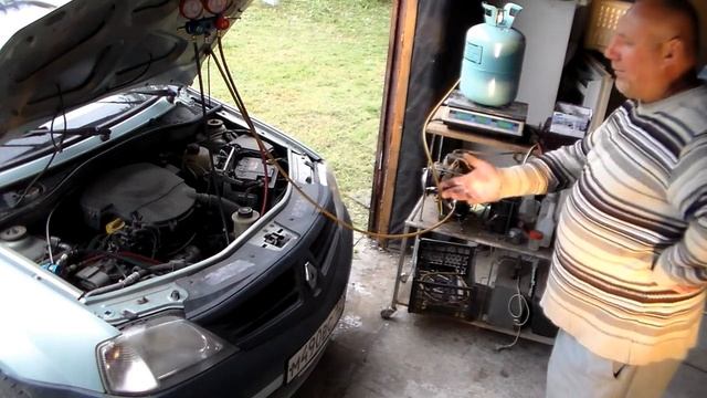 Обслуживание автокондиционера перезаправка