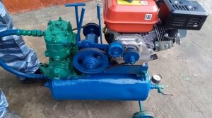 самодельный компрессор ЗИЛ 130 от ДВС.