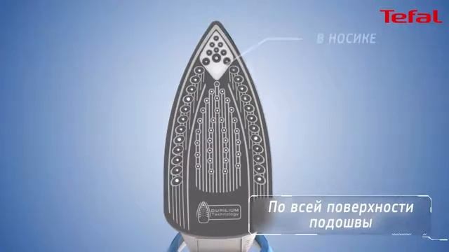Утюг с подошвой Durilium от Tefal смотреть онлайн