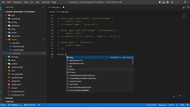 (09) How to Automatically Redirect from One Route to Another | redirect() property in Route смотреть онлайн