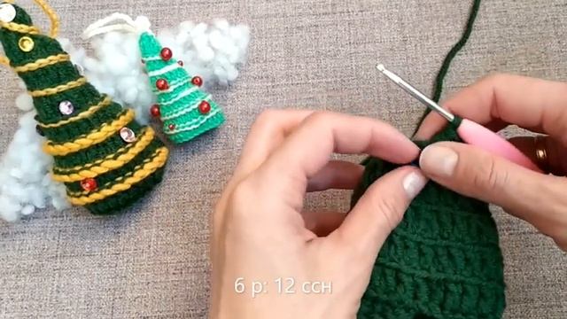 Мастер-класс Вязаная Ёлка крючком - Новогодняя игрушка Ёлочка крючком (Christmas tree Crochet) смотреть онлайн