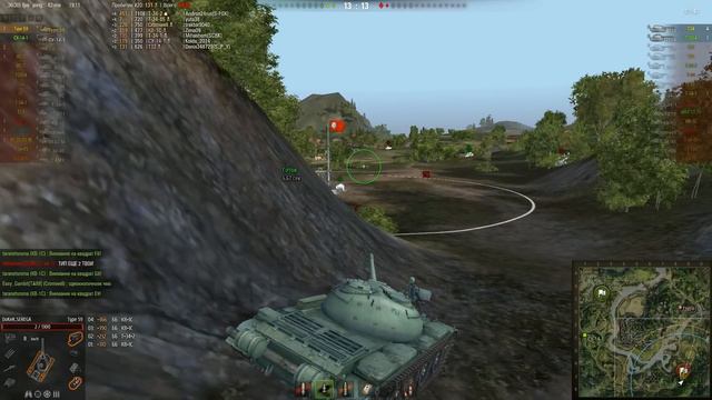 Type 59 Неплохо прокатились))) Жемчужная река – Стандартный бой. (WOT 0.9.2 Full HD) смотреть онлайн