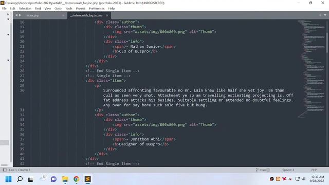 Making new portfolio website - Part 2 - OOP PHP PDO смотреть онлайн