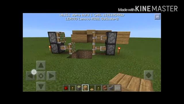 Как построить поршневую дверь в MINECRAFT смотреть онлайн