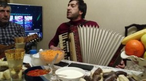 Аварские песни на аккордеоне. Поёт Магомед Шамсудинов