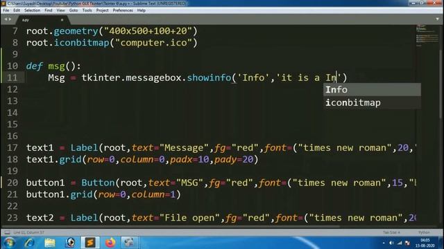 Tkinter #6 Message Box and File Dialog | how to make software in python смотреть онлайн