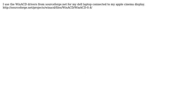 Apple: Getting Apple Cinema HD Display working in Windows 7 x64 (5 Solutions!!) смотреть онлайн