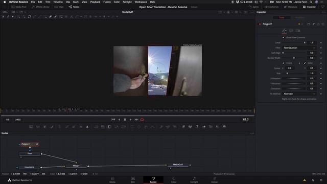 DOOR OPEN TRANSITION (the secret to masking transitions) - Davinci Resolve Fusion Tutorial смотреть онлайн