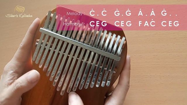 Twinkle Twinkle Little Star | Kalimba Cover With Number and Letter Notations смотреть онлайн
