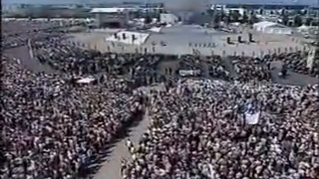 Großer Gott wir loben Dich! Papst Benedikt 2006 in München Deutschland