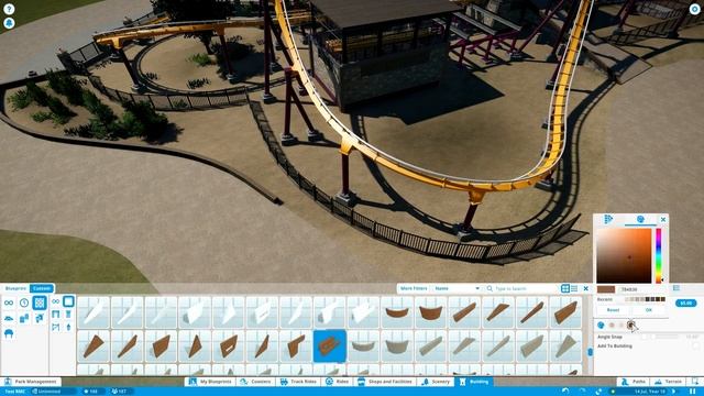 Planet Coaster - Grapefruit (Part 2) - Queue Scenery, Paths & Landscaping смотреть онлайн