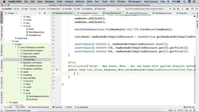 Mockito 3 - Stubbing method using BDDMockito смотреть онлайн
