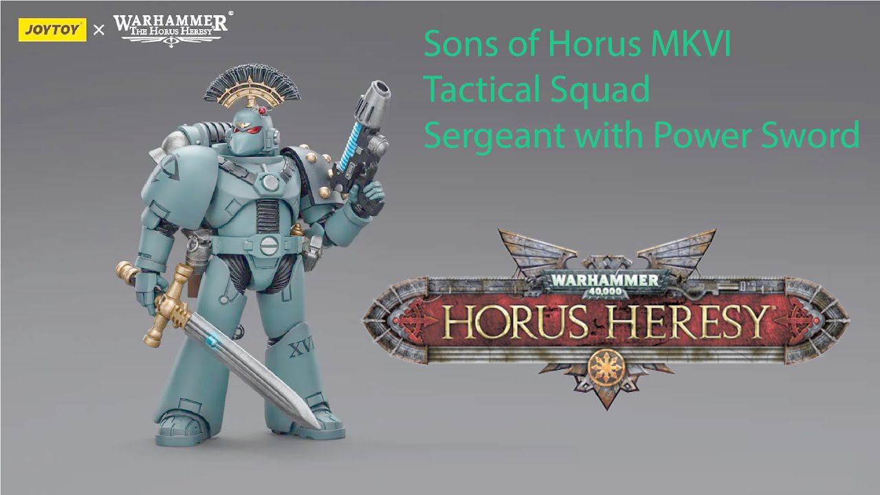 Обзор JOYTOY Sons Of Horus Sergeant With Power Sword
