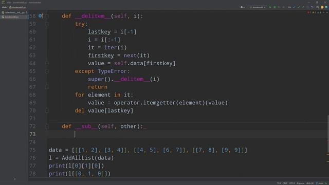 __sub__ - dunder / método mágico em Python #6 смотреть онлайн