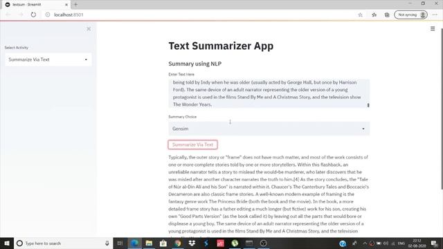 Text Summarization Using Python (Create an App) смотреть онлайн