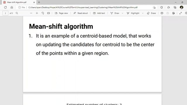 Mean Shift Algorithm Explanation in Tamil смотреть онлайн