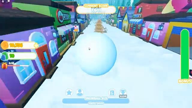 СЛЕПИЛ МЕГА ОГРОМНЫЙ СНЕЖОК ВЕСОМ В 999,999 ТОНН! ROBLOX Snowballer Simulator смотреть онлайн
