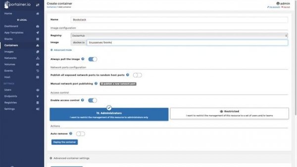 How to Install Bookstack on Docker Using Portainer