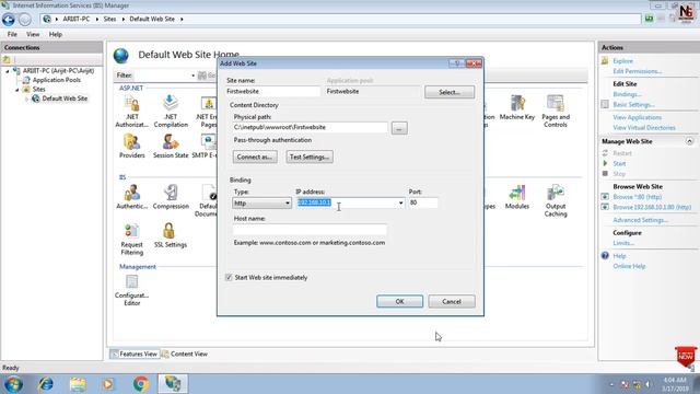 Internet Information Server (IIS 7) || iis server configuration in windows 7 смотреть онлайн