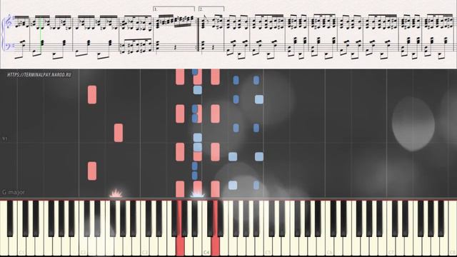 Black and White Rag - George Botsford (Ноты и Видеоурок для фортепиано) (piano cover) смотреть онлайн