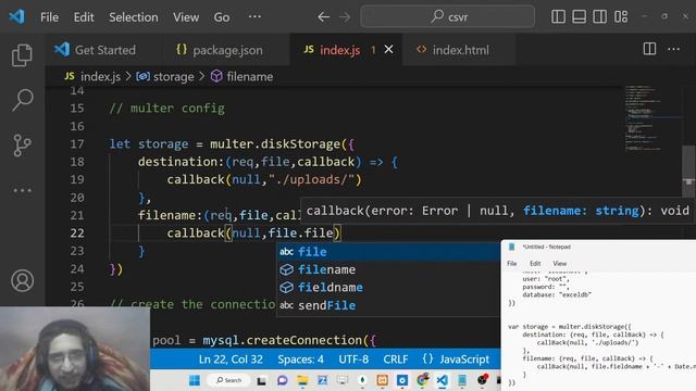 Node.js Express Project to Upload CSV File Data in MySQL Table Using fast-csv Library in Javascript смотреть онлайн