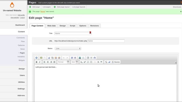Install PyroCMS v1.0.1 and add site content in 7 minutes смотреть онлайн