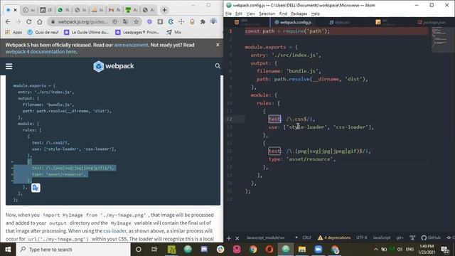 Introduction à Webpack - Partie 3: générer du code CSS et des images смотреть онлайн