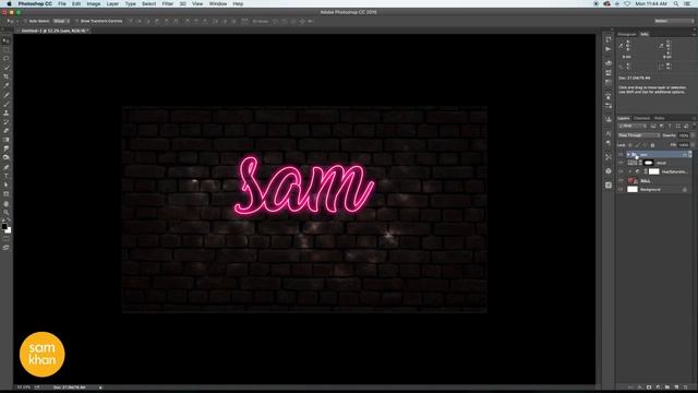 Photoshop tutorials | How to create Neon Light effect in Photoshop 2018 by samkhancreative смотреть онлайн