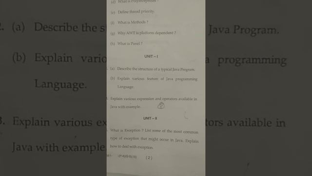 Mdu Java MSc 4th sem computer science paper may2018-19 download from description link смотреть онлайн