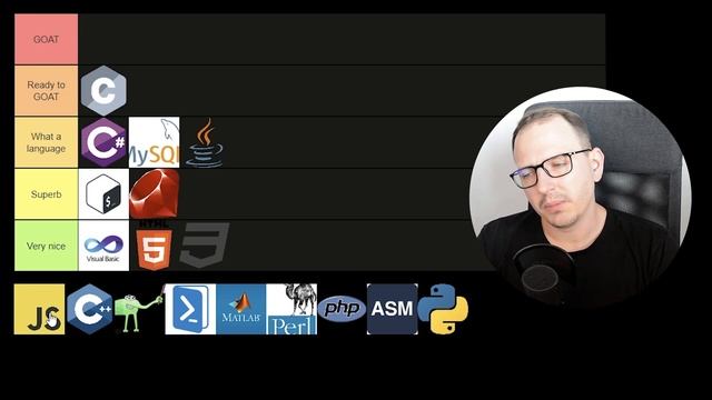 Programming Language Tier list done by a literal Pro смотреть онлайн