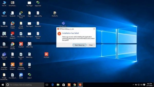 Installation has Failed error during Microsoft Teams Installation