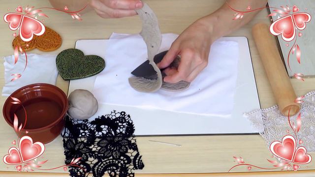 Сердечко из глины. Мастер Татьяна Шиян. смотреть онлайн