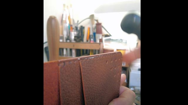 Обработка уреза, работа с кожей. смотреть онлайн