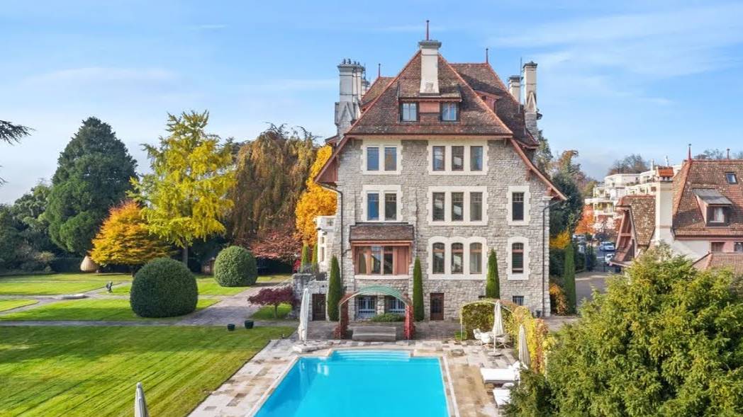 Spectacular Mansion in Pully, Vaud, Switzerland смотреть онлайн