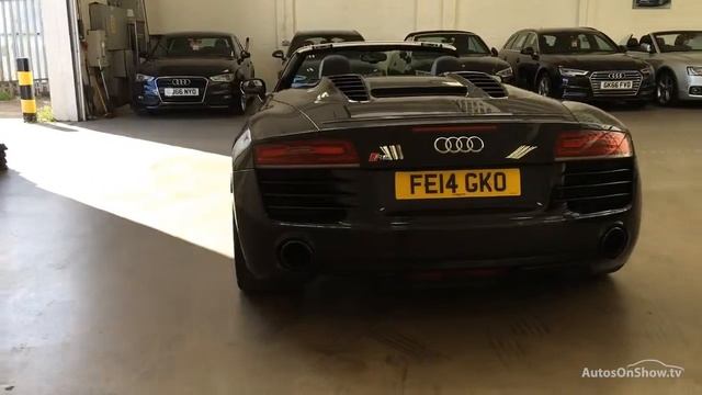 FE14GKO AUDI R8 SPYDER V8 QUATTRO BLACK 2014, Slough Audi смотреть онлайн