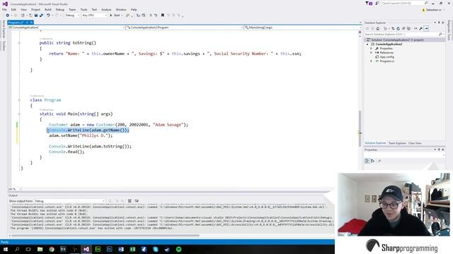 C# Tutorial | Classes, Methods, & Objects (Visual Studio Tutorial) смотреть онлайн