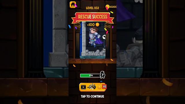 Hero Rescue Pull The Pin - All Levels Gameplay Android, iOS смотреть онлайн
