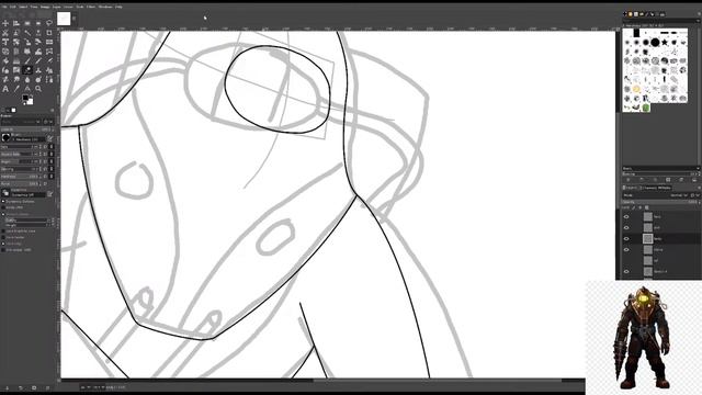 Let's Try Drawing an Alpha Big Daddy(Bioshock) Part 2 смотреть онлайн